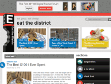 Tablet Screenshot of eatthedistrict.com